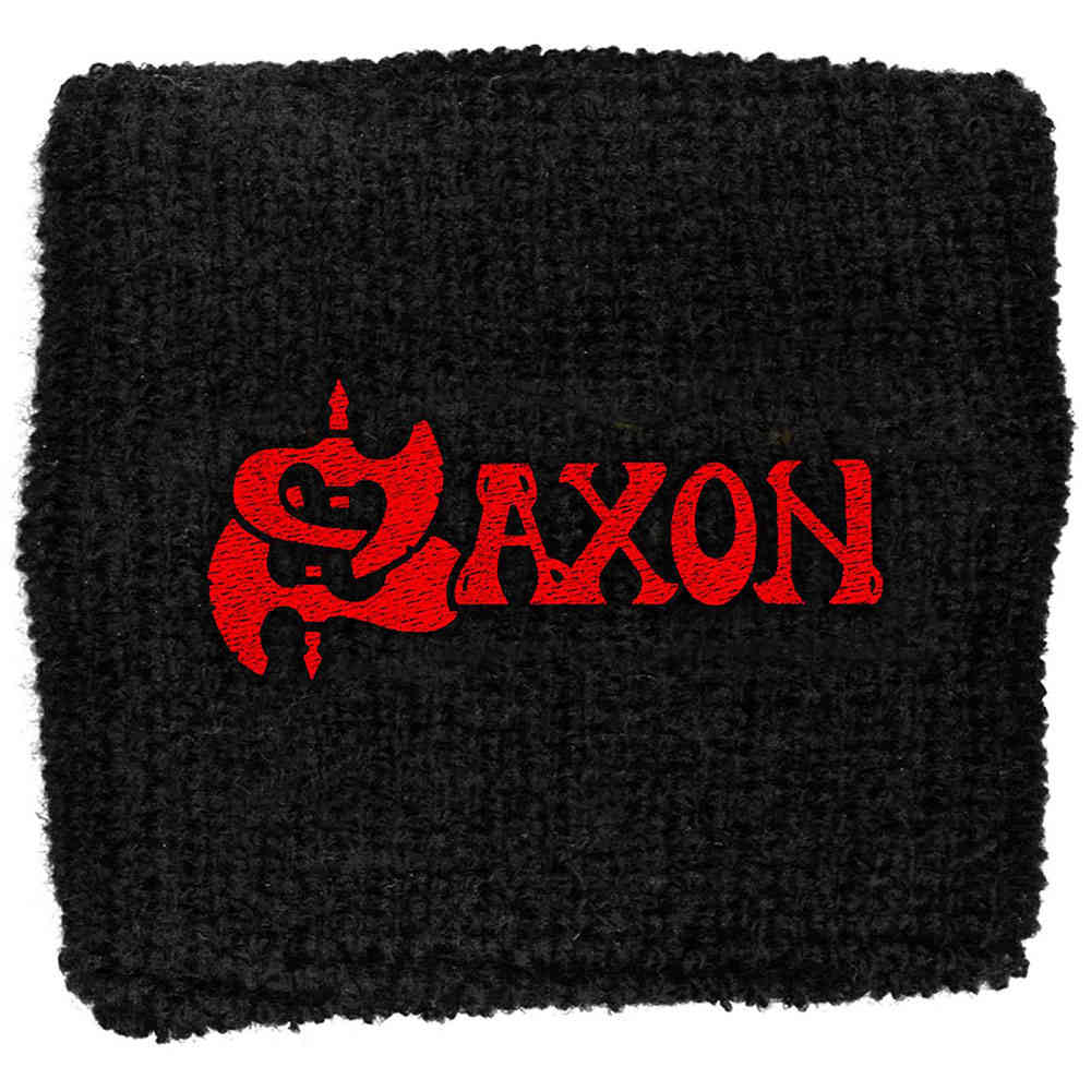Saxon - Red Logo Zweetband - Zwart